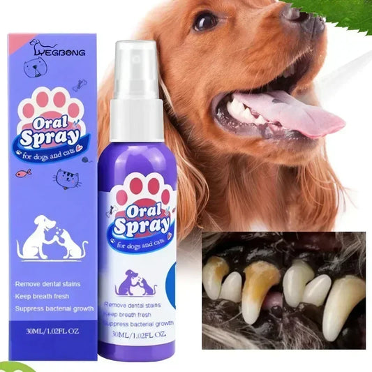 Pet Teeth Cleaning Spray Fresh Breath Solution