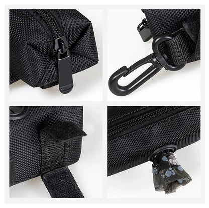 Adjustable Poop Bag Holder with Leash Attachment