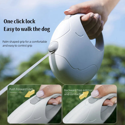 Retractable Nylon Leash with Quick Release Feature