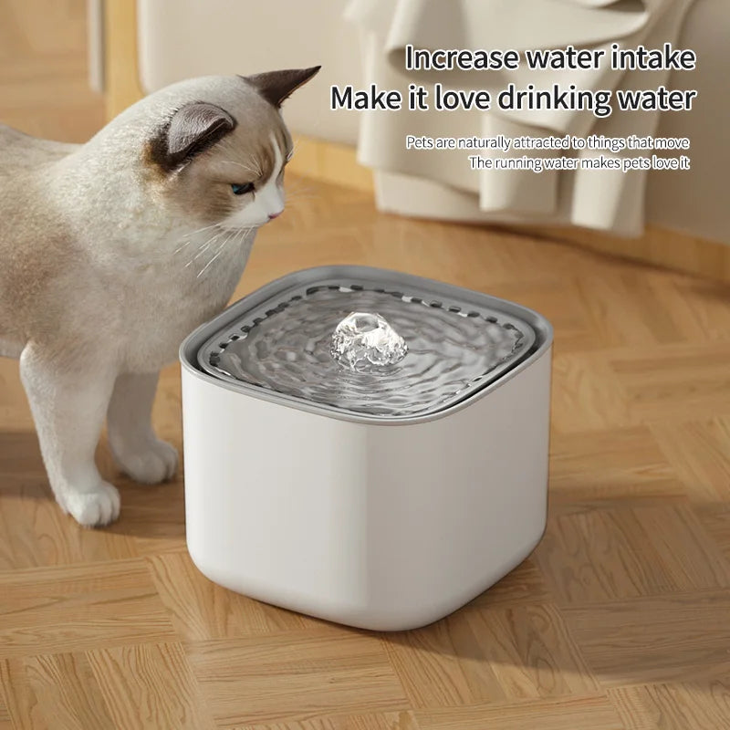 Large Capacity Auto Recirculating Cat Water Fountain