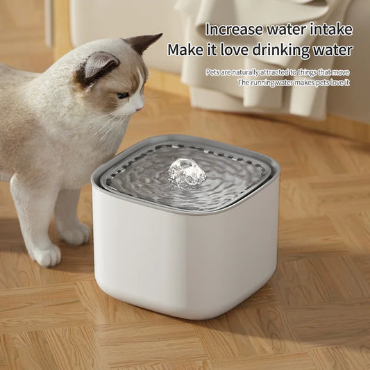 Large Capacity Auto Recirculating Cat Water Fountain