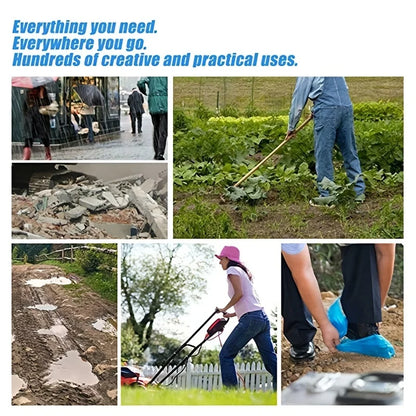 200/100PCS Thickened Disposable Portable Shoe Cover Boot Cover Indoor Carpet Floor Protection in Home and Workplace