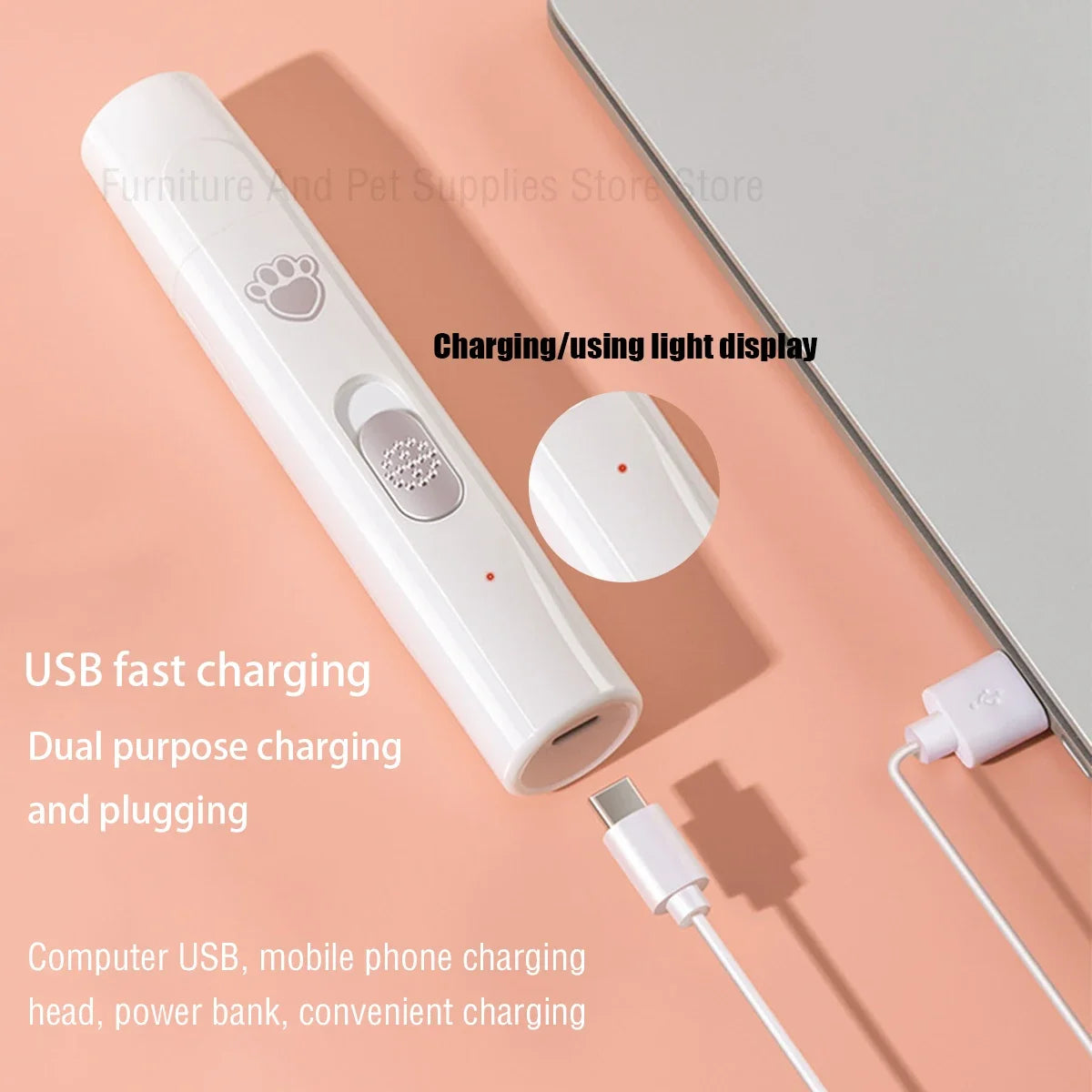 Electric Nail Grinder Rechargeable Painless Trimmer