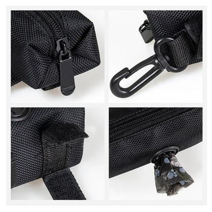 Adjustable Poop Bag Holder with Leash Attachment