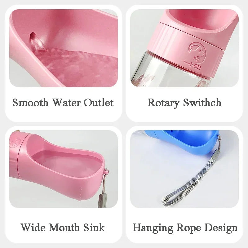 Portable Water Bottle for Pets Travel Friendly