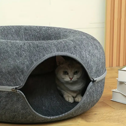 Felt Tunnel Cat Nest