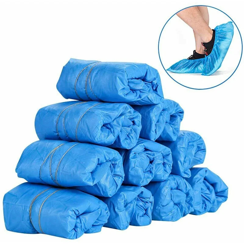 200/100PCS Thickened Disposable Portable Shoe Cover Boot Cover Indoor Carpet Floor Protection in Home and Workplace