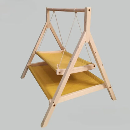 Modern Wooden Pet Resting Swinging Bed
