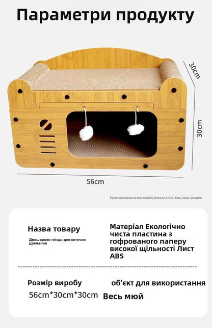 Indoor House Villa Space with Scratching Board