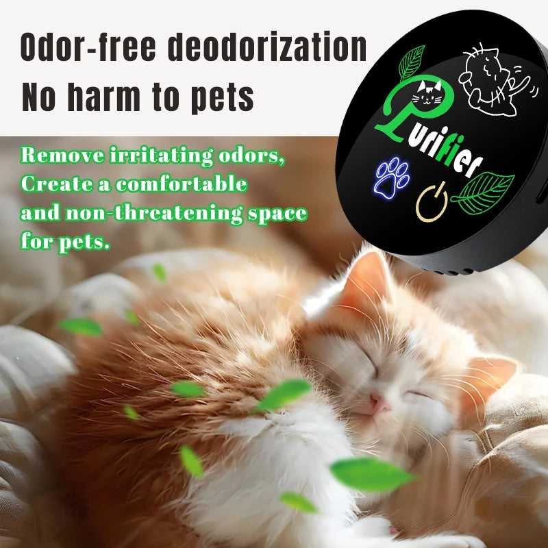 Smart & Portable Pet Deodorizer [Dual-Core + High-Efficiency]