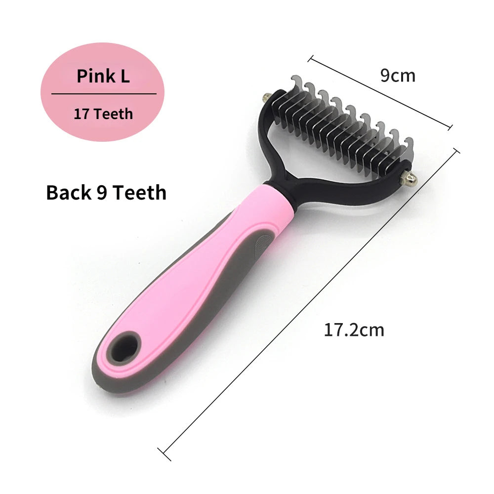 Professional Pet Deshedding Brush and Fur Remover