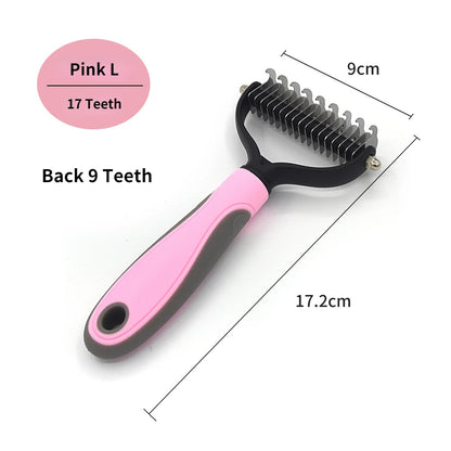 Professional Pet Deshedding Brush and Fur Remover