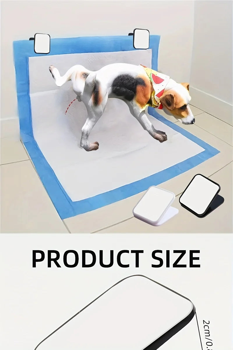 Wall-Mounted Pee Pad Clip Holder Set