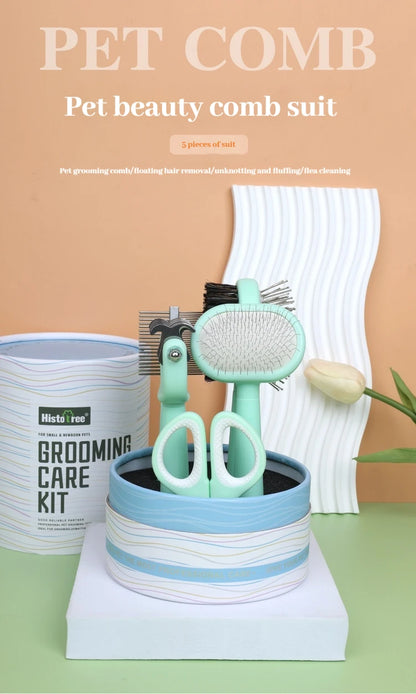 ペットユニバーサルビューティーセット 猫用コーム 両面ノットコーム 猫用爪切りコーム ノミ取りコーム 脱毛製品 ニードルコーム