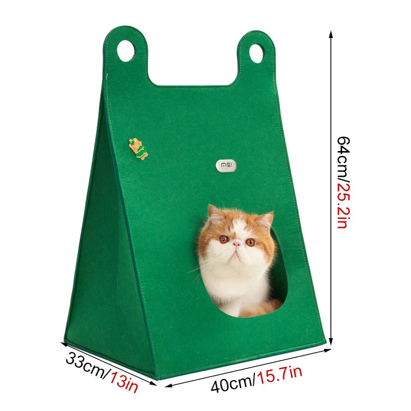 Multi-Functional Washable Felt Pet Bed Nest