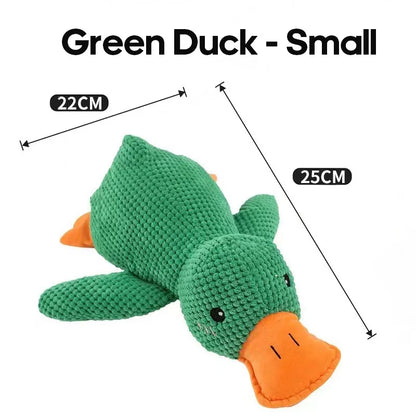 Interactive Plush Duck Chew Toy for Large Pets