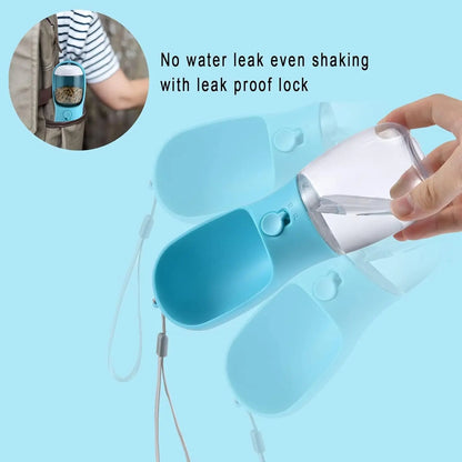 Dog Water Bottle with Food Container, Travel Puppy Water Bowl, Portable Pet Dispenser,Puppy Essentials Necessities for Hiking
