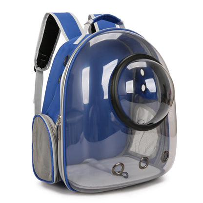 {As seen in Argylle} Space Capsule Pet Backpack-Airline Approved Transparent Carrier [Large Capacity + 360° Ventilation + Dual Handles]