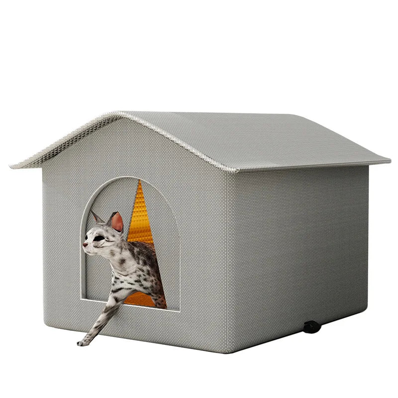 Waterproof Outdoor Winter Warm Pet Cave With Sleeping Beds