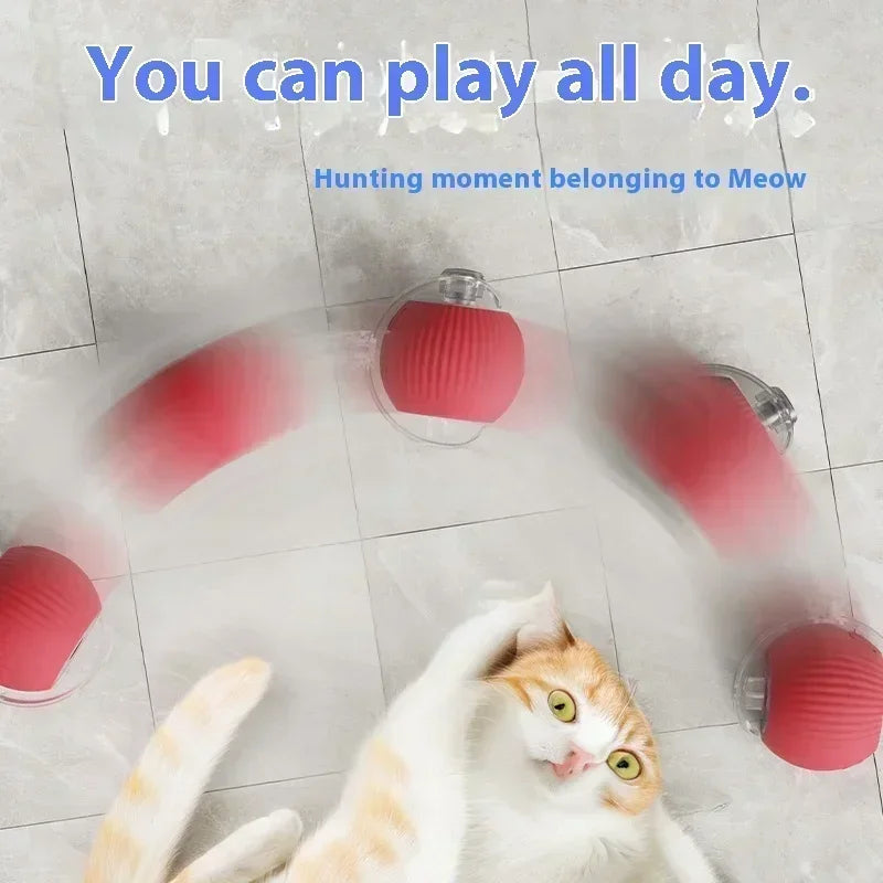 Interactive Motion Activated Plush Cat Toy Ball