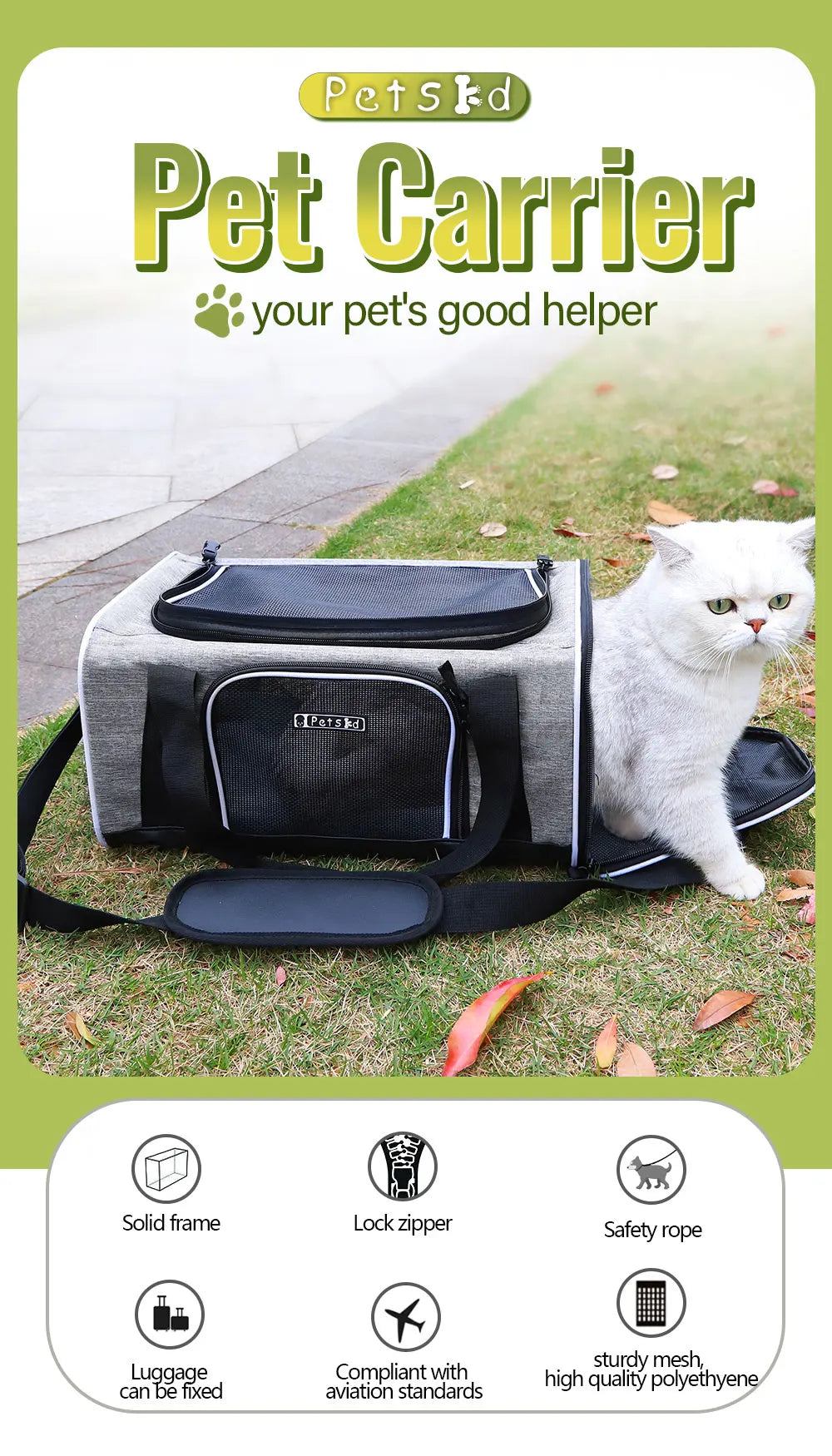 Portable Breathable Pet Carrier Bag