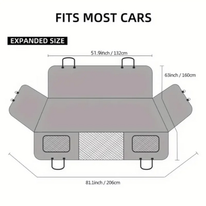 Heavy-Duty Waterproof Car Seat Extender for Large Dogs