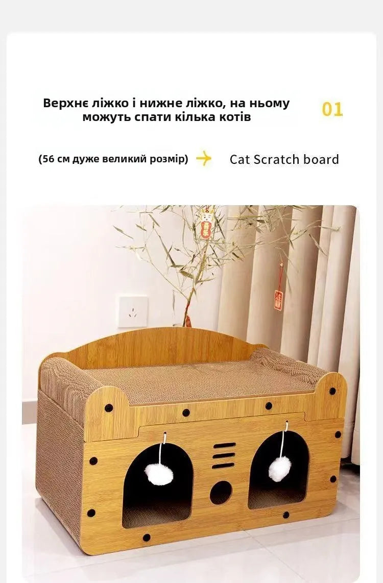 Indoor House Villa Space with Scratching Board