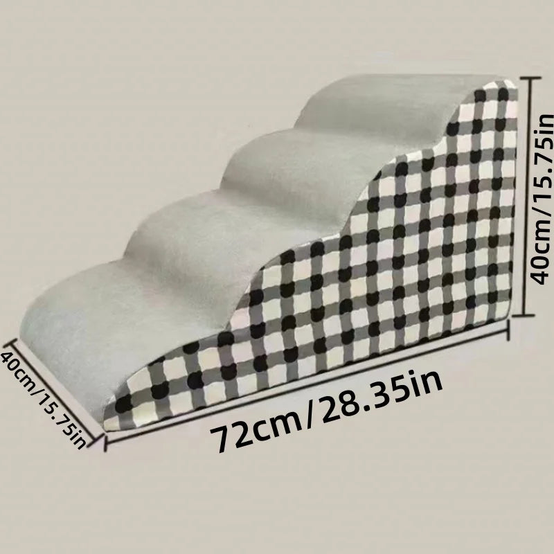 1-3 Steps Pet Staircase Anti-slip Detachable Stable And Non-collapsing Memory Foam Washable Sofa Steps
