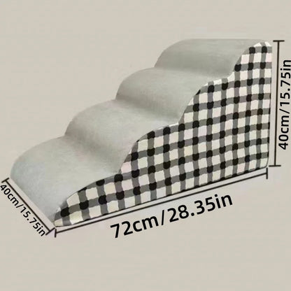 1-3 Steps Pet Staircase Anti-slip Detachable Stable And Non-collapsing Memory Foam Washable Sofa Steps