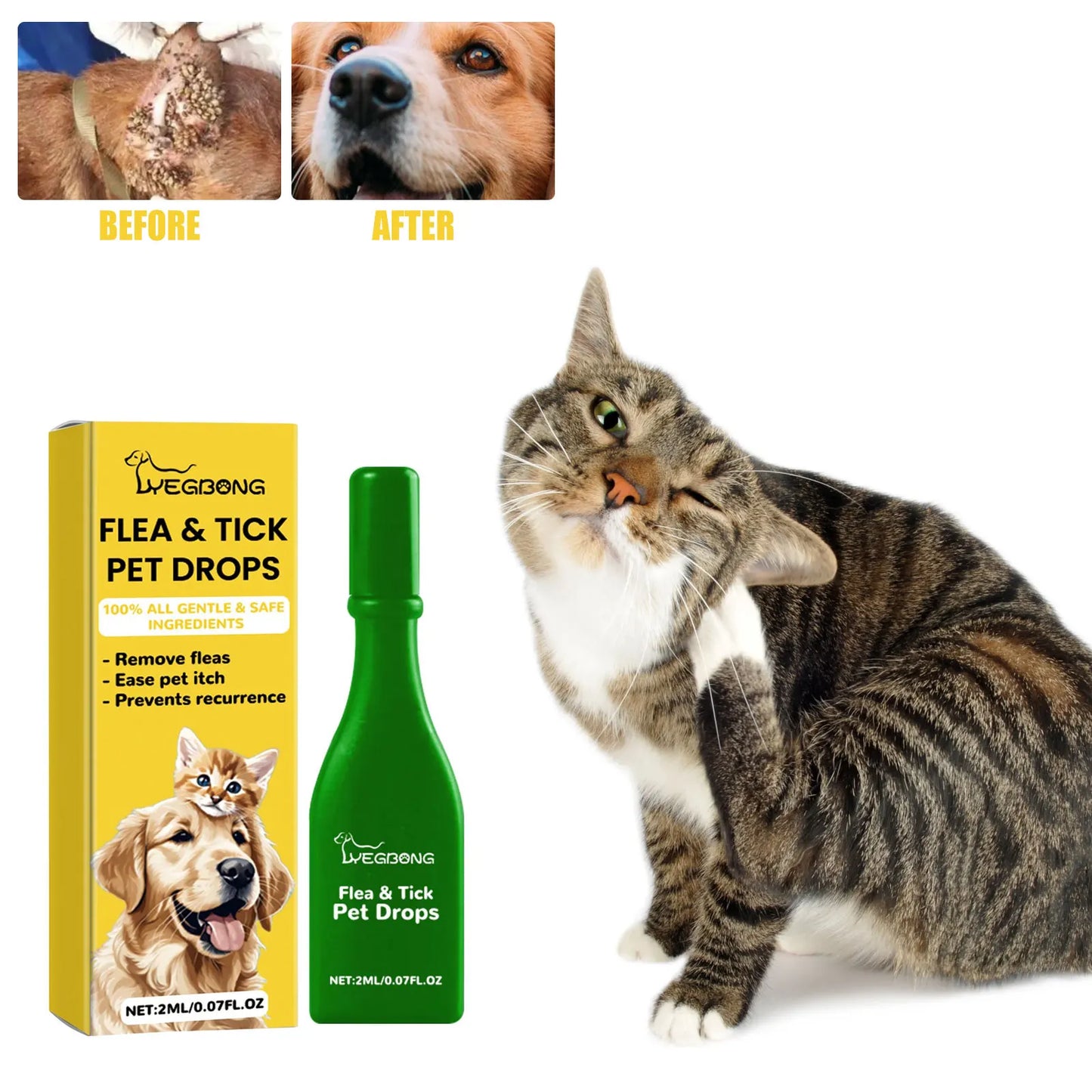 Flea And Tick Relief Drops For Pets