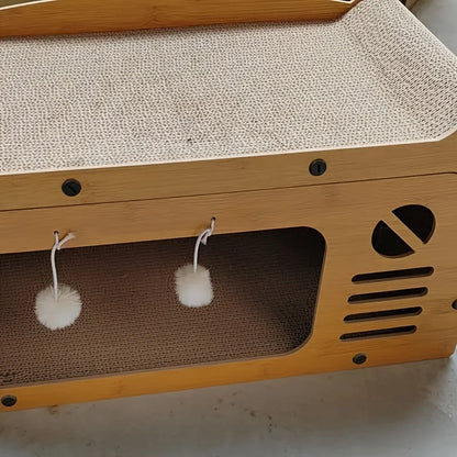 Cat Scratch Sofa with Interactive Toys