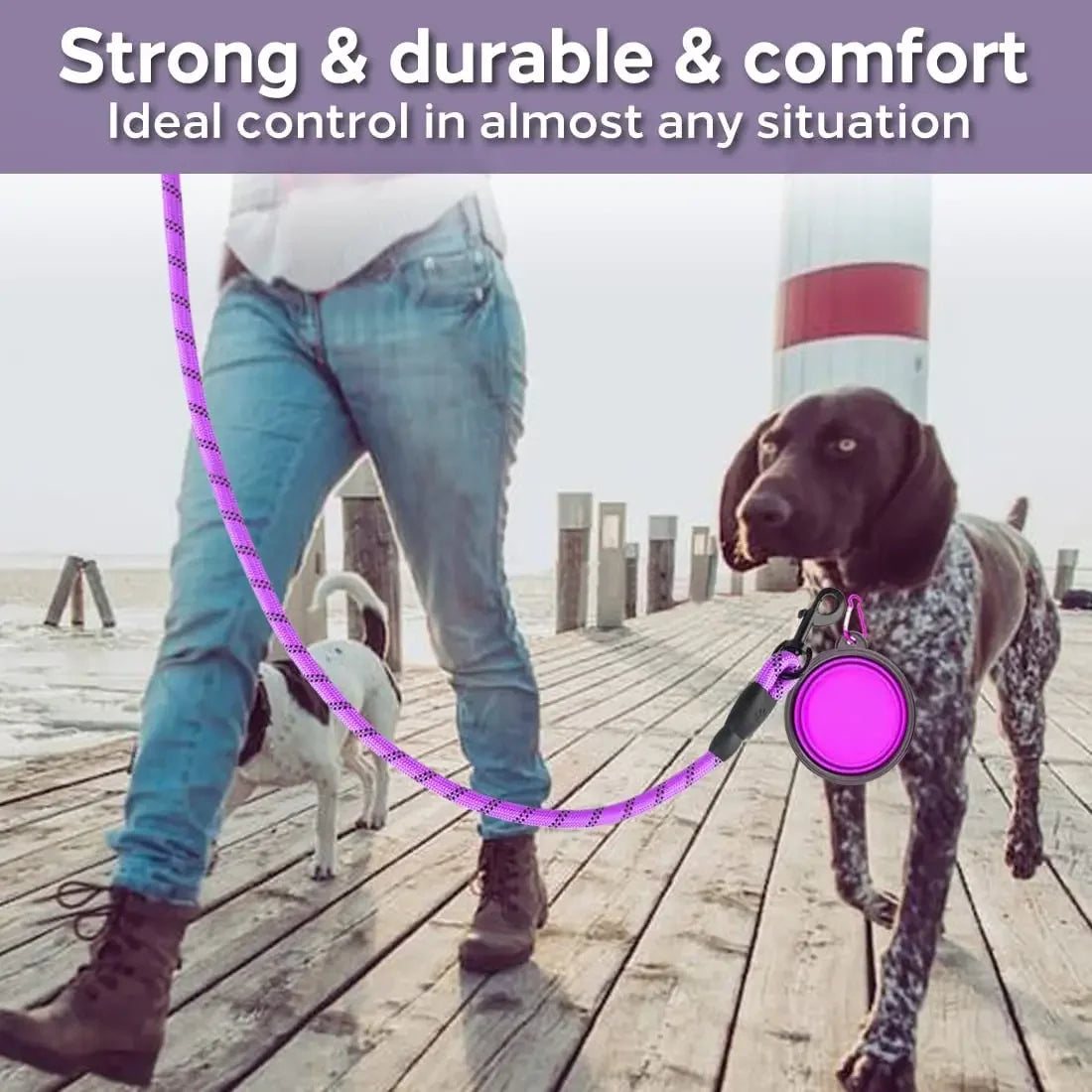 Reflective Strong Nylon Leash for All Breeds