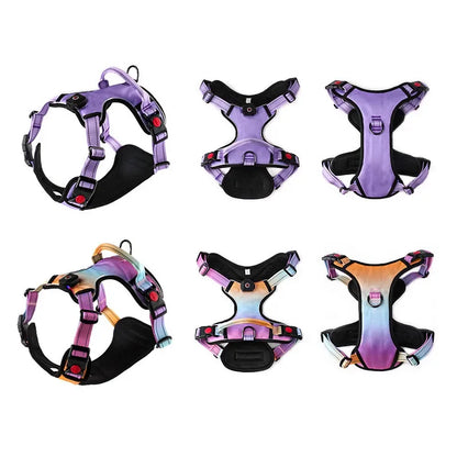 Luminous Dog Harnesses with Three LED Light Modes [Rechargeable]