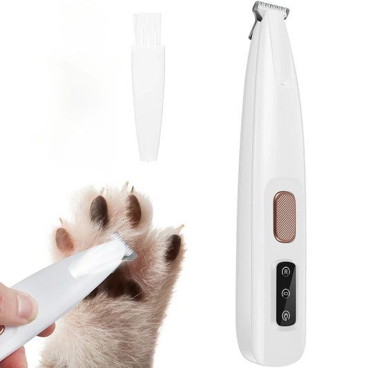 LED Waterproof Dog Paw Trimmer with Widen Blade