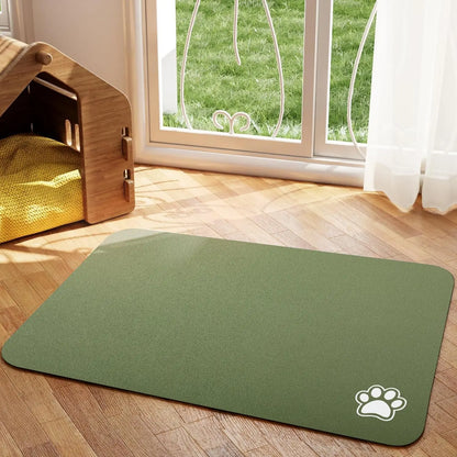Absorbent Pet Feeding Mat Quick Dry Easy Clean