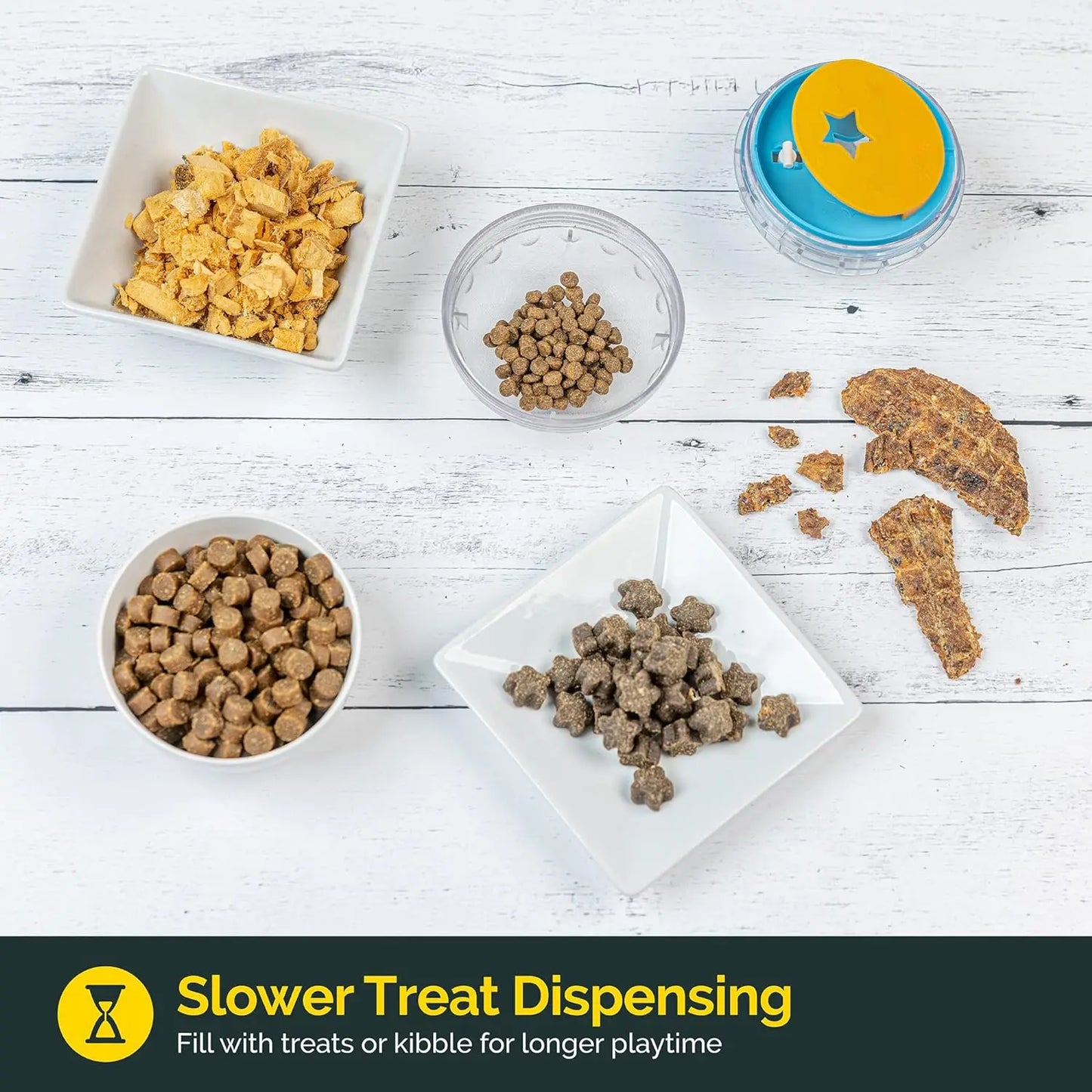 Interactive IQ Treat Ball Dog Toy Dispenser