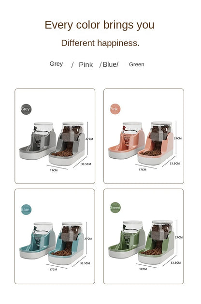 All-in-One Feeder & Fountain - 6L Smart Dispenser with Voice Alert & Moonlight Mode