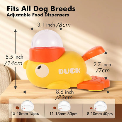 Interactive Cartoon Duck Snack Feeder Dispenser
