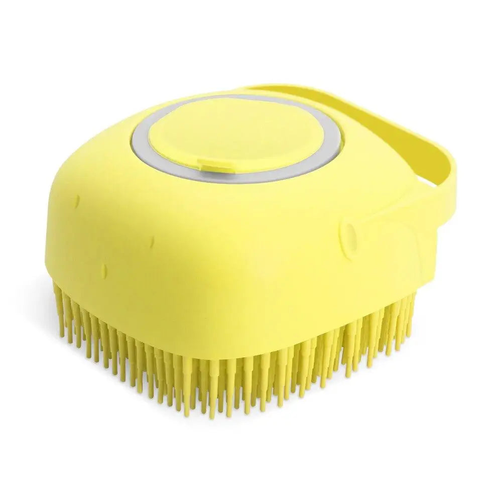 Silicone Dog Shampoo Brush and Massage Comb