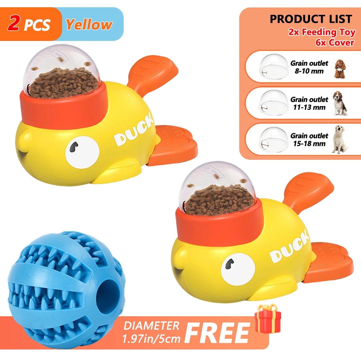 Interactive Cartoon Duck Snack Feeder Dispenser