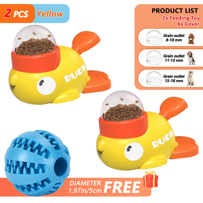 Interactive Cartoon Duck Snack Feeder Dispenser