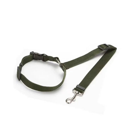 Solid Color Adjustable Two-in-One Pet Safety Belt