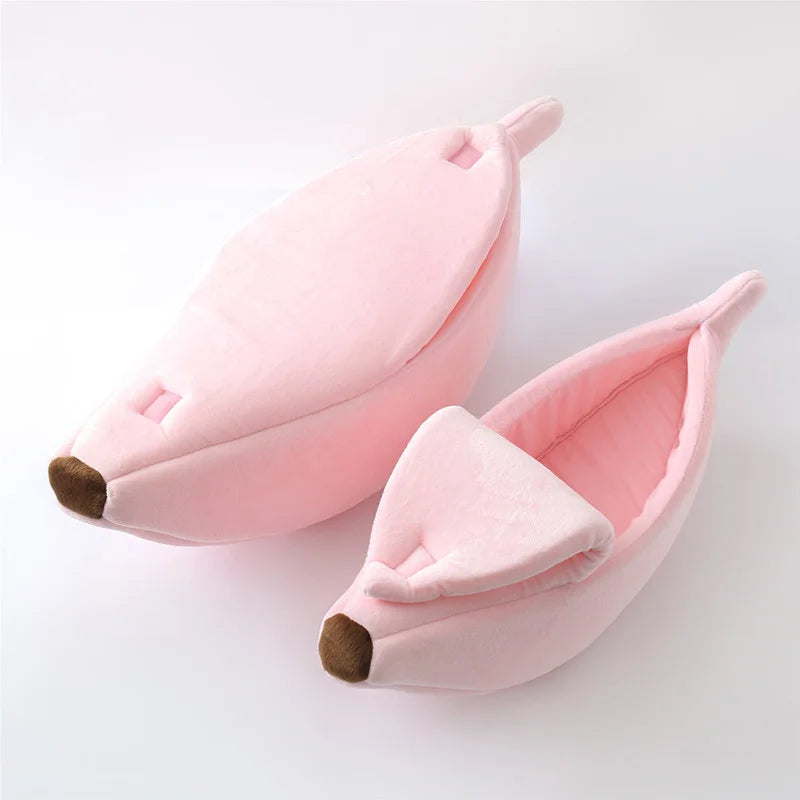 Cute Banana Shaped Cat Bed for Cozy Comfort