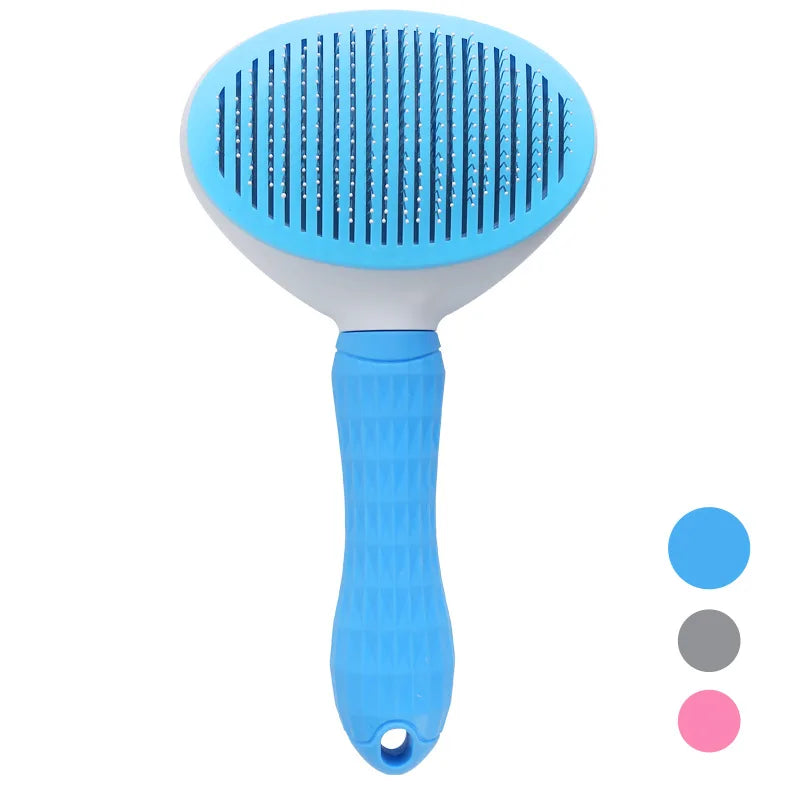 Self Cleaning Pet Hair Removal Slicker Brush