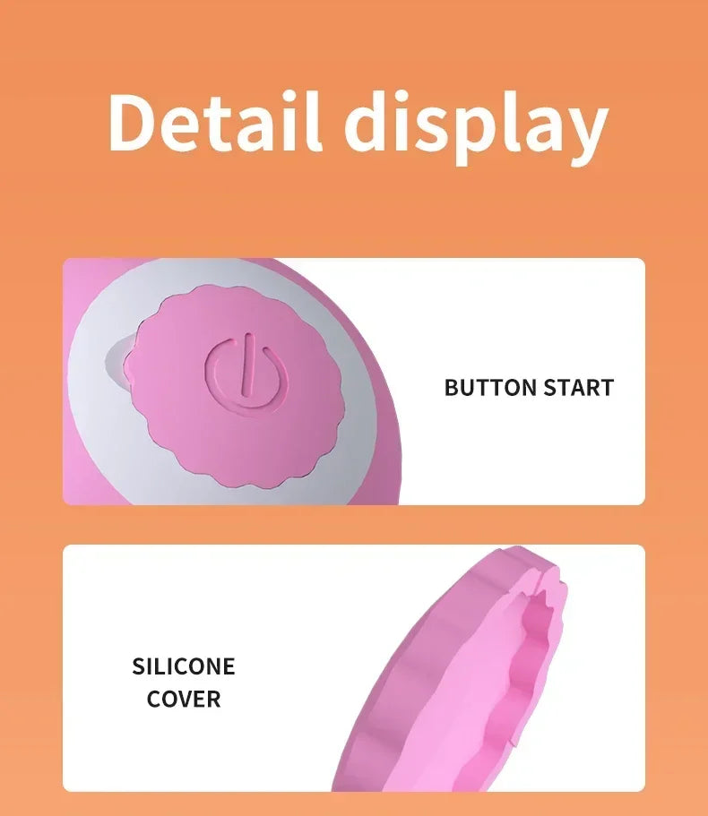 Interactive Motion Activated Plush Cat Toy Ball