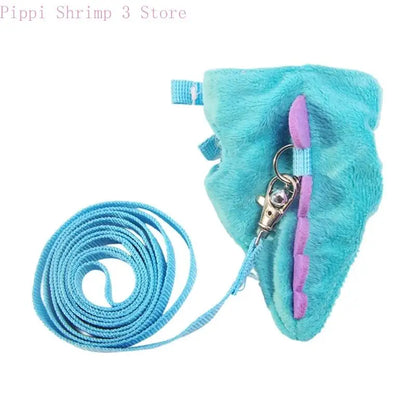 Comfortable Flannel Pet Leash and Harness Set
