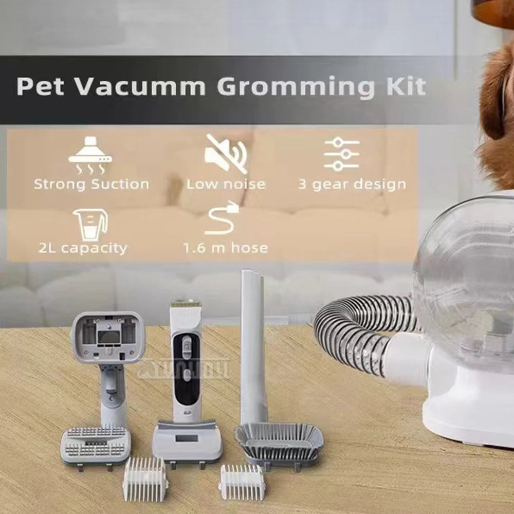 Electrique Dog Grooming Kit Comb Household Pet Wireless Hair Aspirateur Vacuum Suction Force Pet Aspirateur Electrique