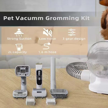 Electrique Dog Grooming Kit Comb Household Pet Wireless Hair Aspirateur Vacuum Suction Force Pet Aspirateur Electrique