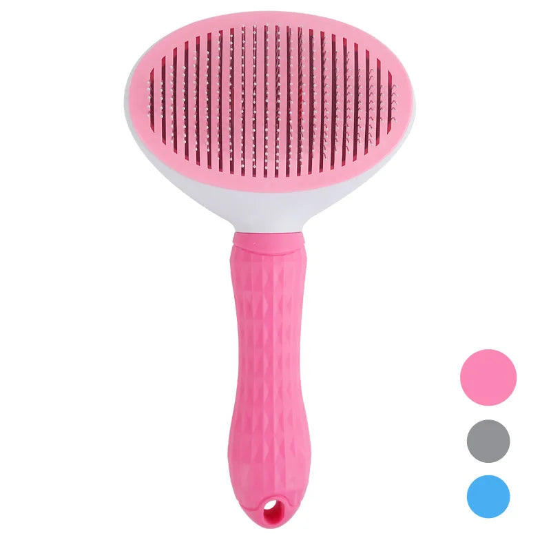Self Cleaning Pet Hair Removal Slicker Brush
