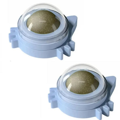 Lickable Catnip Balls Treats and Teeth Cleaner